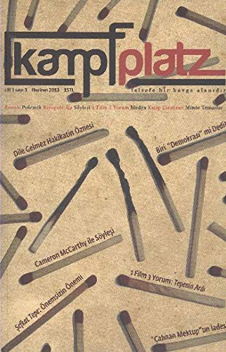 Kampfplatz Dergi Cilt:1 Sayı:3 Haziran 2013 kitap kapağı
