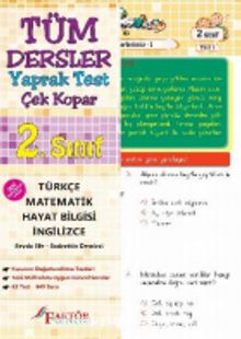 2. Sınıf Tüm Dersler Yaprak Test (Yeni Müfredat) kitap kapağı