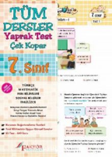 7. Sınıf Tüm Dersler Yaprak Test (Yeni Müfredat) kitap kapağı