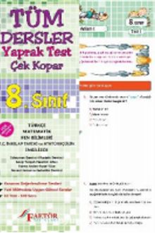 8. Sınıf Tüm Dersler Yaprak Test (Yeni Müfredat) kitap kapağı