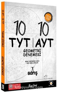 10 TYT 10 AYT  Geometri Denemesi kitap kapağı