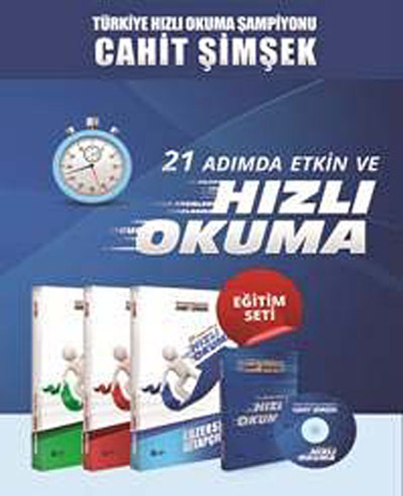 21 Adımda Etkin ve Hızlı Okuma Eğitim Seti (4 Kitap) kitap kapağı