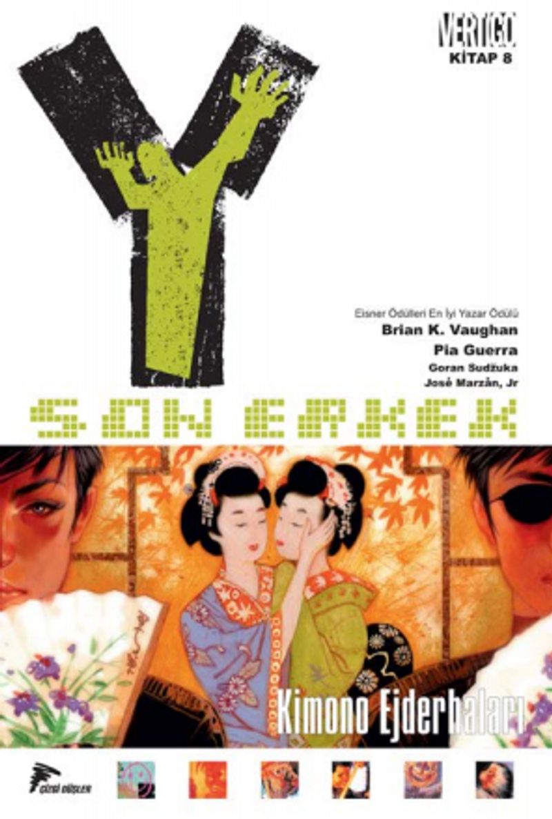 Y Son Erkek 8 / Kimono Ejderhaları kitap kapağı