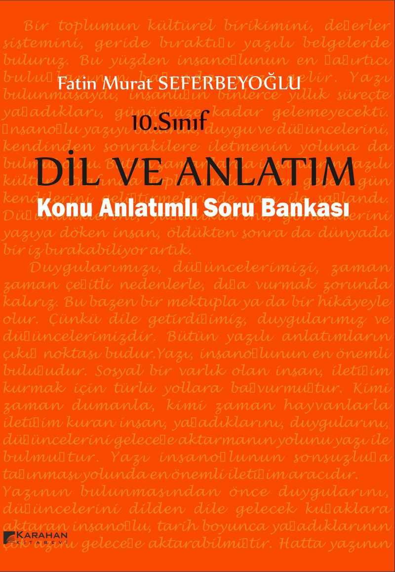 10. Sınıf Dil ve Anlatım Konu Anlatımlı Soru Bankası kitap kapağı