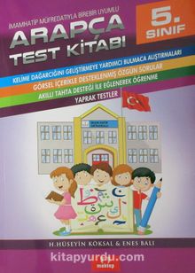 5.Sınıf Arapça Test Kitabı & İmam Hatip Ortaokul Müfredatıyla Birebir Uyumlu kitap kapağı