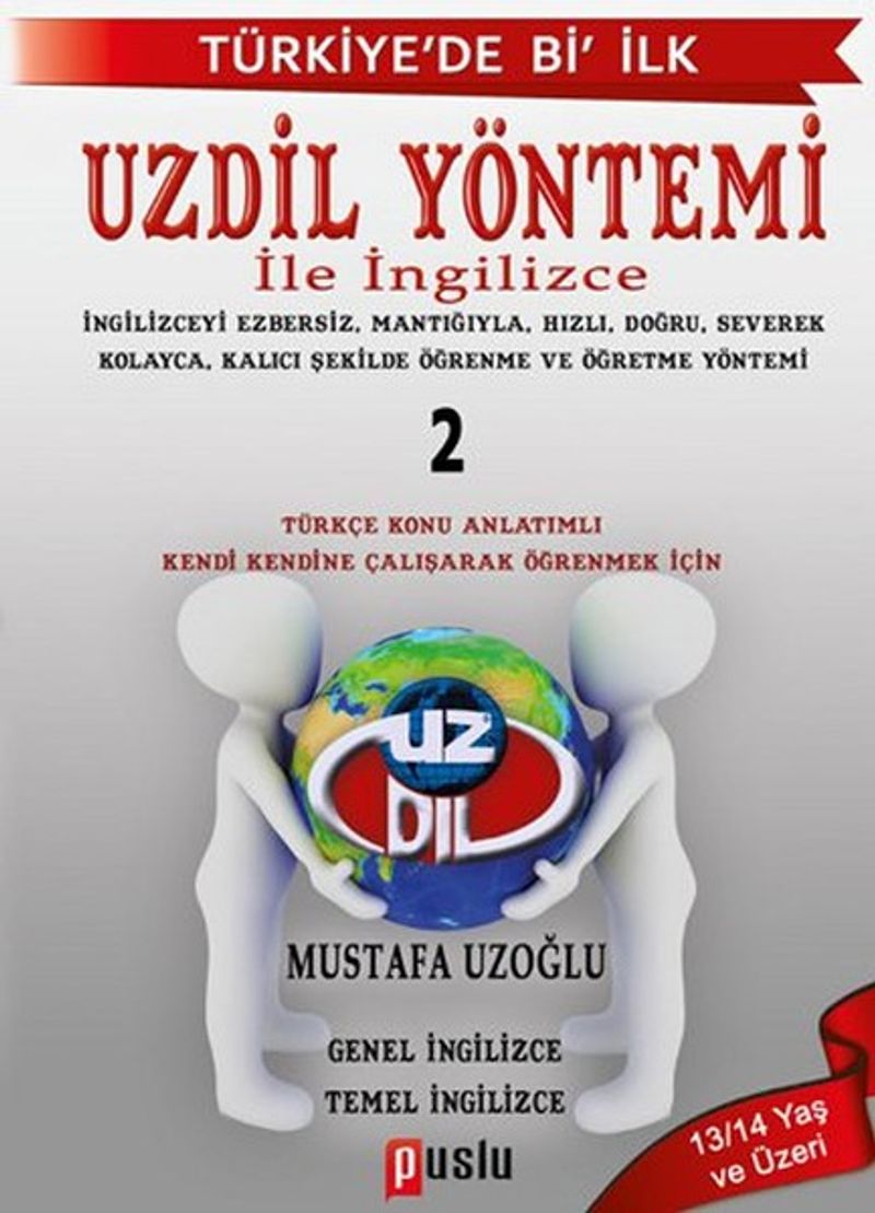 Uzdil Yöntemi İle Ezbersiz Mantığı İle İngilizce 2 kitap kapağı