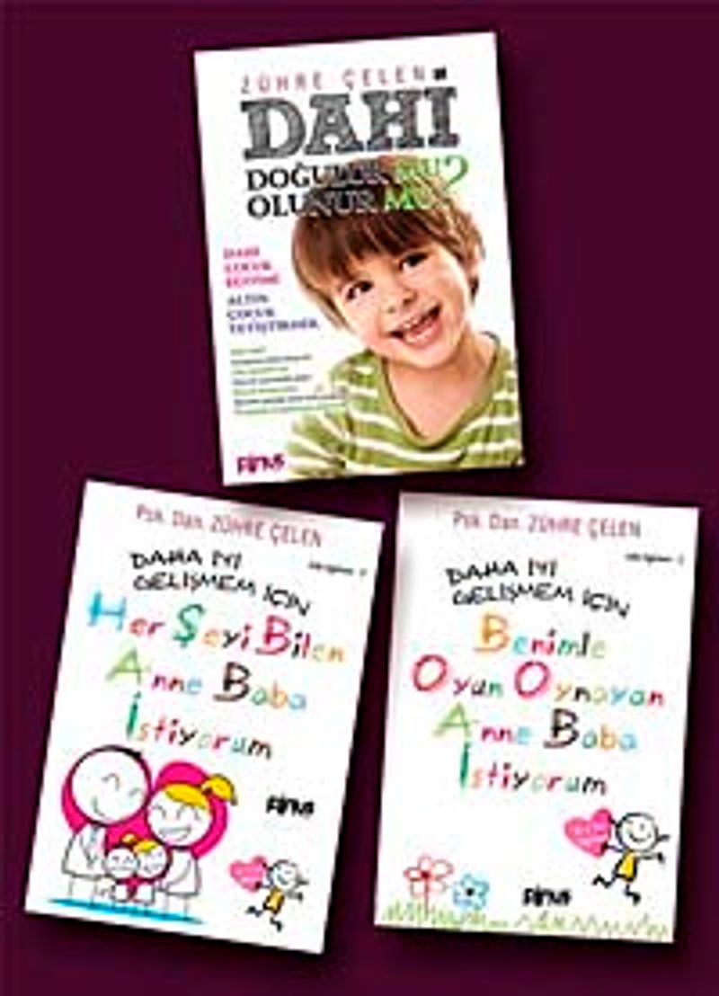 0-6 Yaş Oyunlarla Çocuk Eğitimi ve Üstün Zeka Çocuk Eğitimi Seti (3 Kitap) kitap kapağı