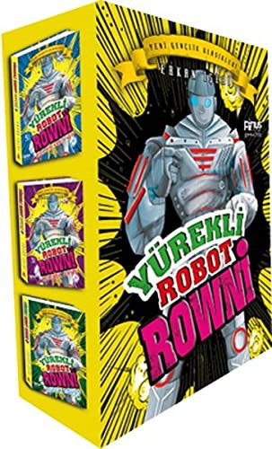 Yürekli Robot Rowni Seti (3 Kitap Kutulu) kitap kapağı