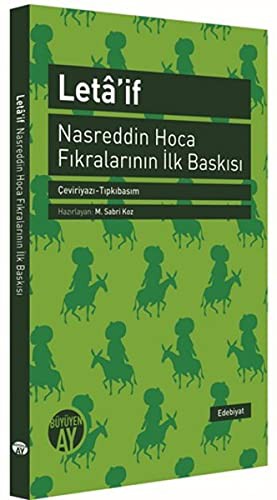 Leta'if Nasreddin Hoca Fıkralarının İlk Baskısı kitap kapağı