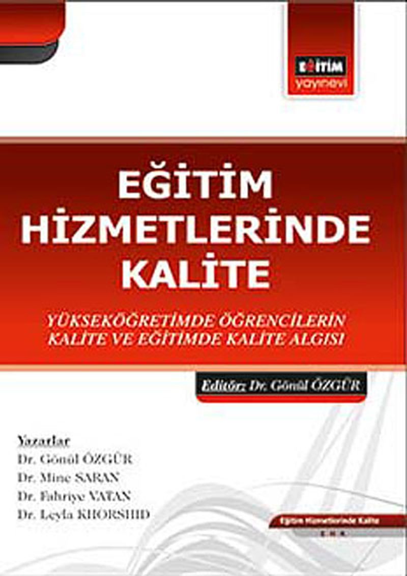 Eğitim Hizmetlerinde Kalite kitap kapağı