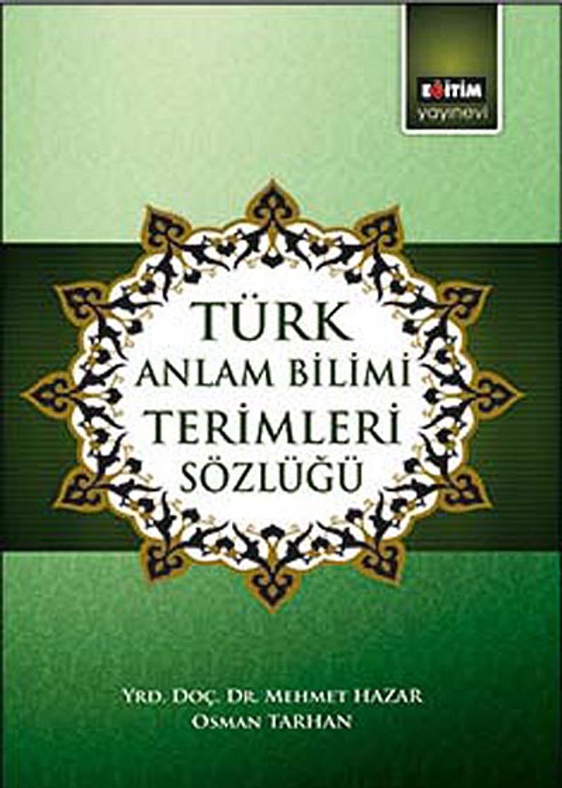Türk Anlam Bilimi Terimleri Sözlüğü kitap kapağı