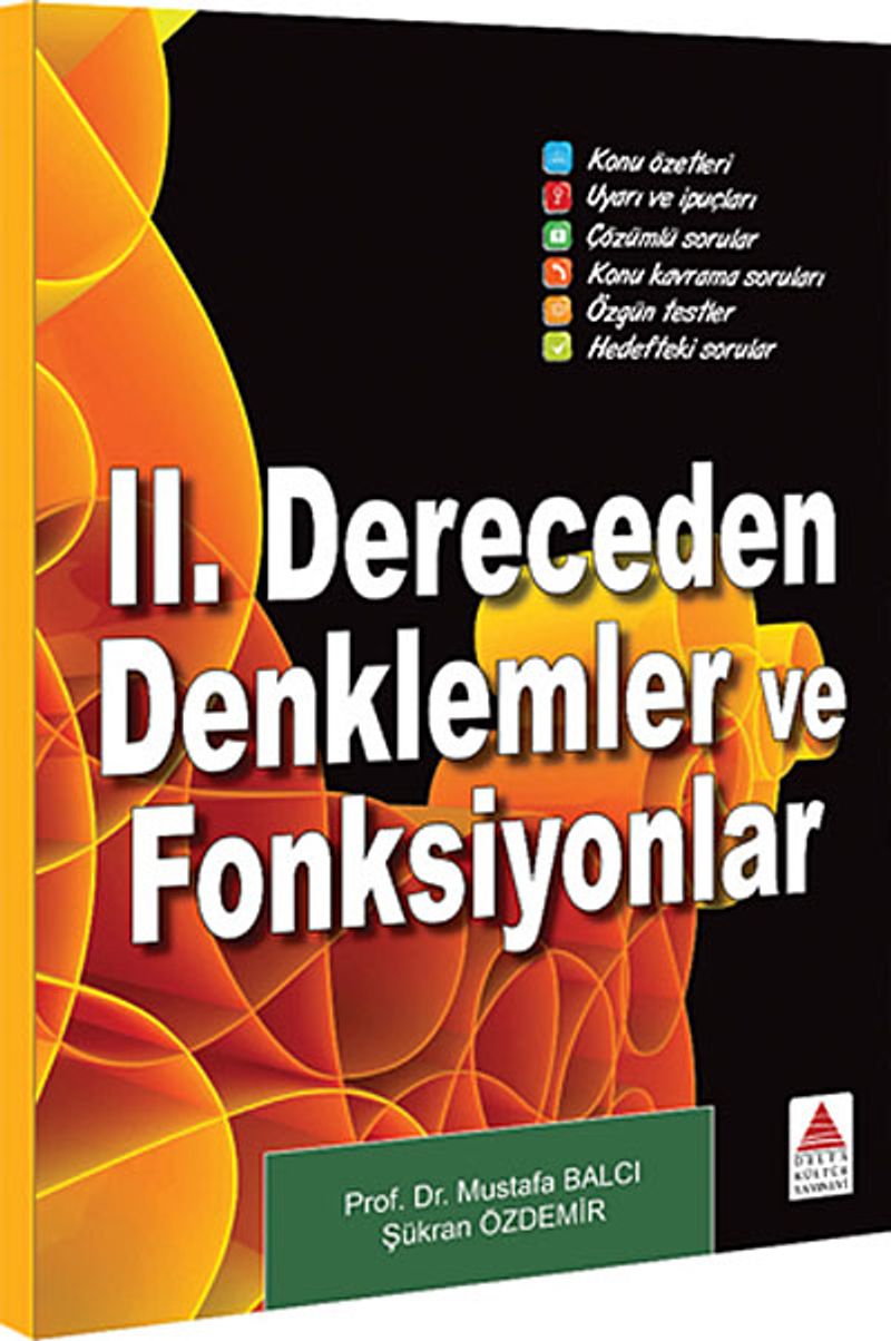 II.Dereceden Denklemler ve Fonksiyonlar kitap kapağı