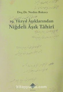 19. Yüzyıl Aşıklarından Niğdeli Aşık Tahiri kitap kapağı
