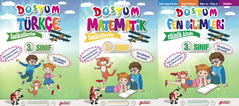3. Sınıf Dostum Tüm Derlser Fasiküllerim kitap kapağı