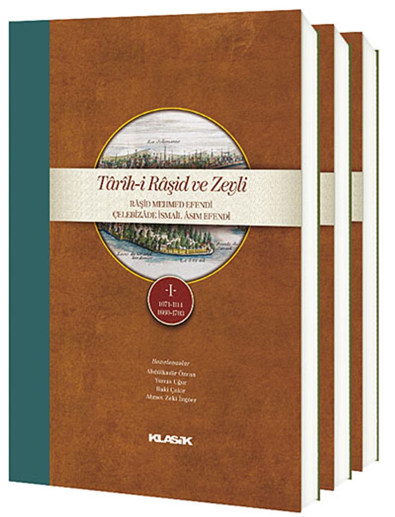 Tarih-i Raşid ve Zeyli Raşid Mehmed Efendi Çelebizade İsmail Asım Efendi (3 Cilt Takım) (Ciltli) kitap kapağı