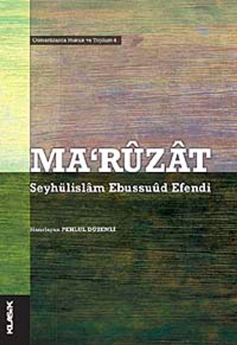 Ma'ruzat kitap kapağı