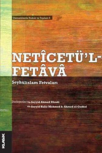 Neticetü'l Fetava Şeyhülislam Fetvaları kitap kapağı