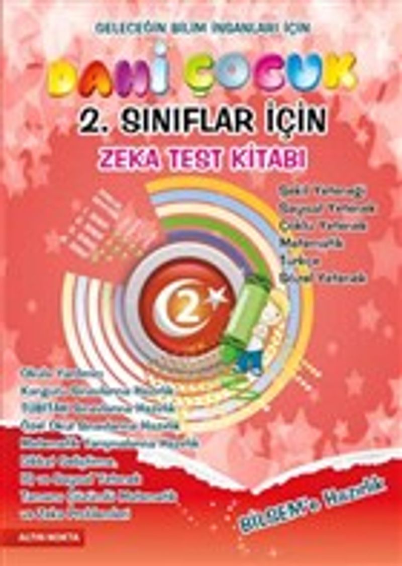 Dahi Çocuk Zeka ve Test Kitabı 2. Sınıflar İçin BİLSEM'e Hazırlık - Tamamı Çözümlü kitap kapağı