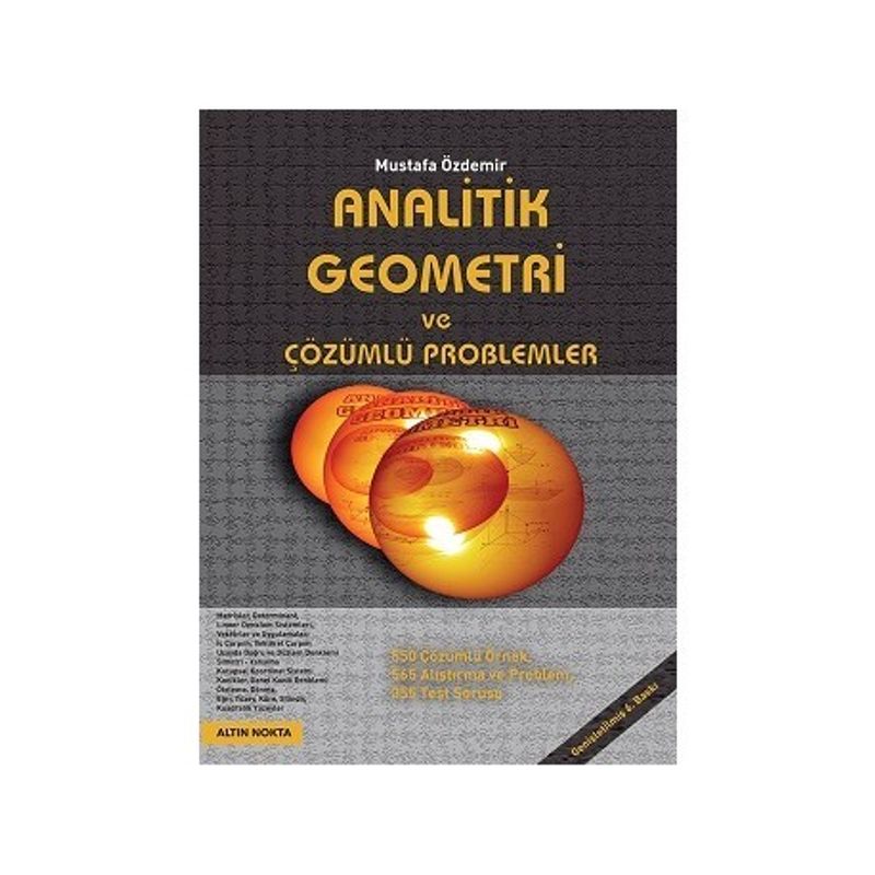 Analitik Geometri ve Çözümlü Problemler kitap kapağı
