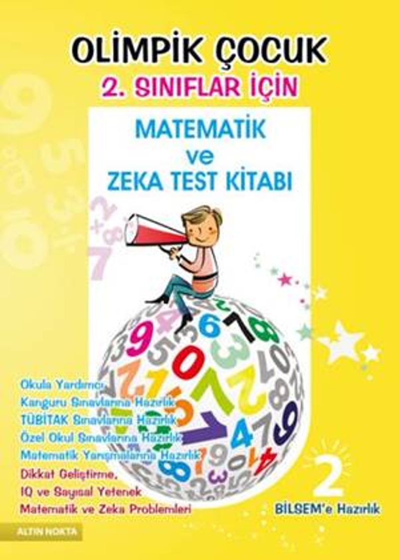 Olimpik Çocuk 2. Sınıflar İçin Matematik ve Zeka Test Kitabı kitap kapağı