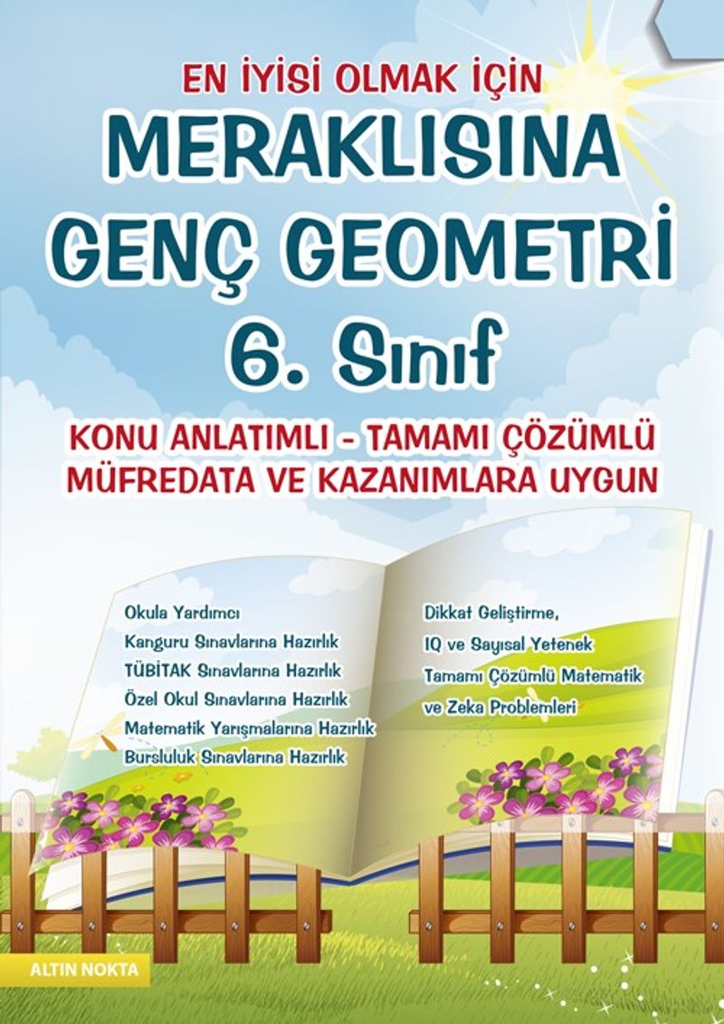 Meraklısına Genç Geometri 6. Sınıf Konu Anlatımlı-Tamamı Çözümlü kitap kapağı