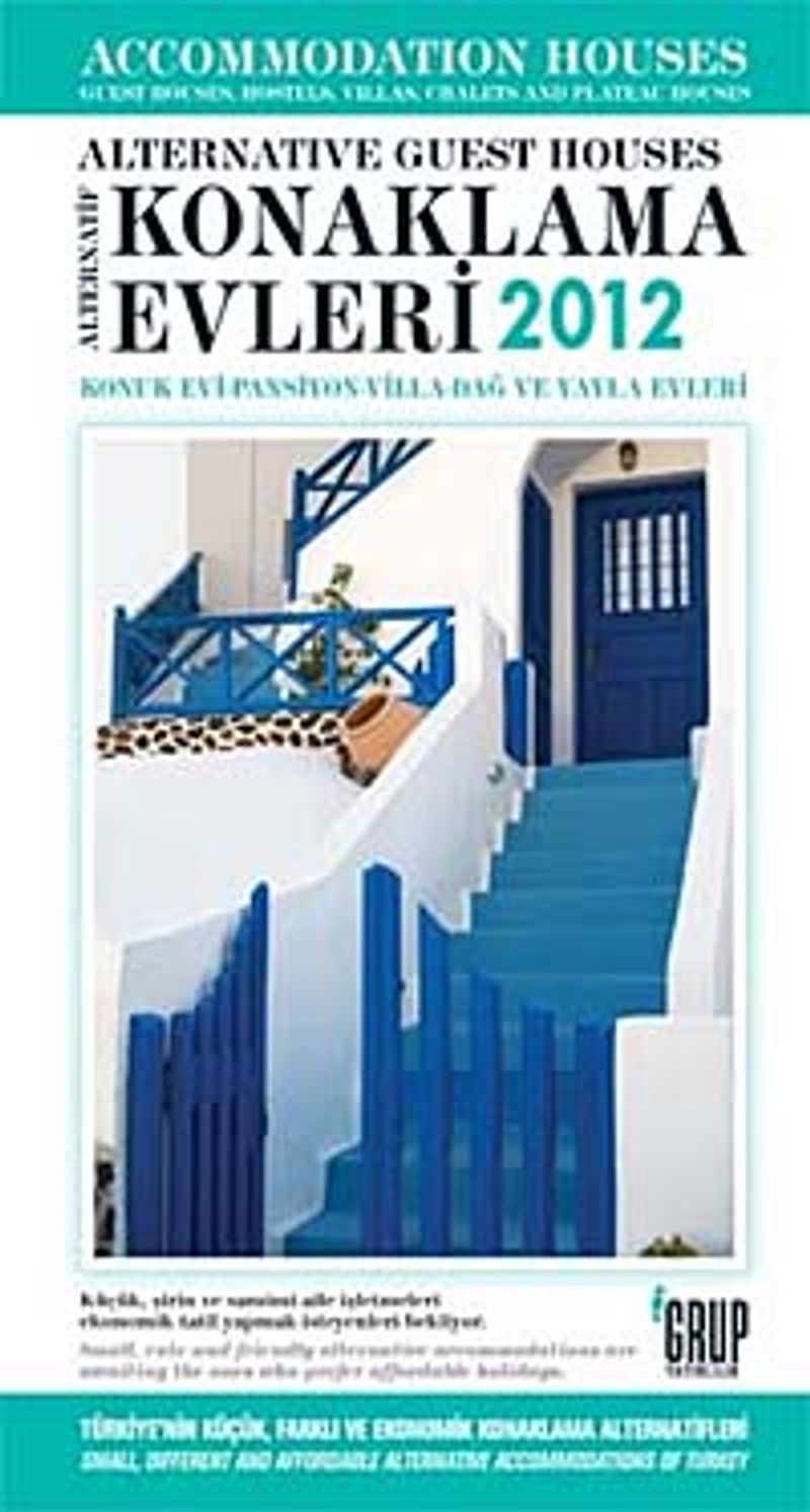 Konaklama Evleri 2012 kitap kapağı