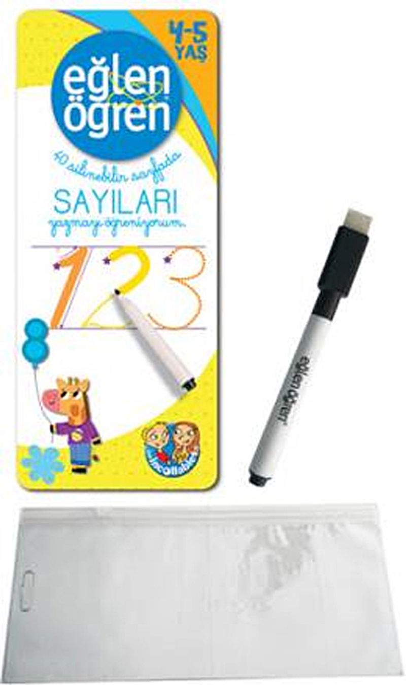 Eğlen Öğren 40 Silinebilir Sayfada - Büyük Harfleri Yazmayı Öğreniyorum kitap kapağı