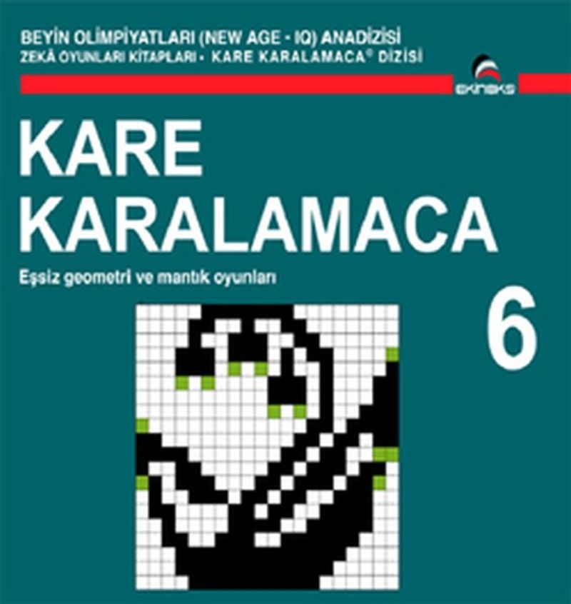 Beyin Olimpiyatları Ana Dizisi Kare Karalamaca 6 kitap kapağı
