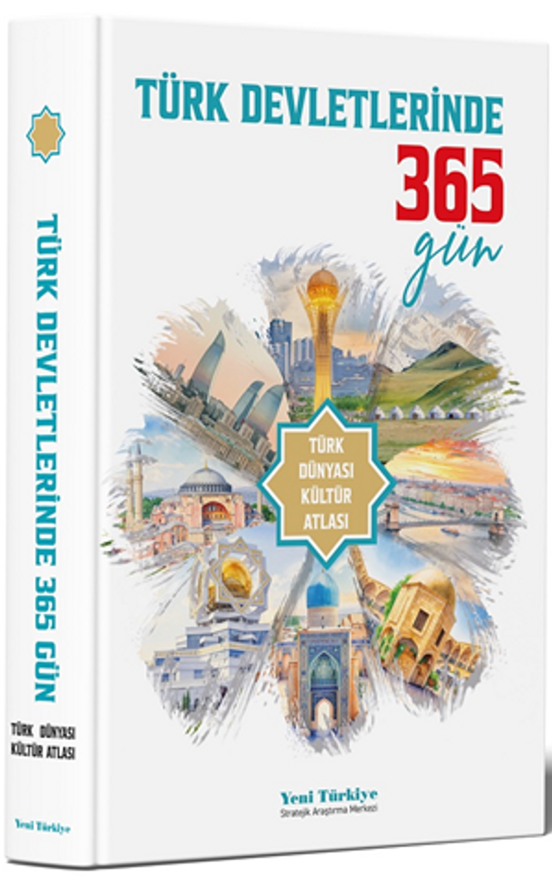 Türk Devletlerinde 365 Gün Türk Dünyası Kültür Atlası kitap kapağı