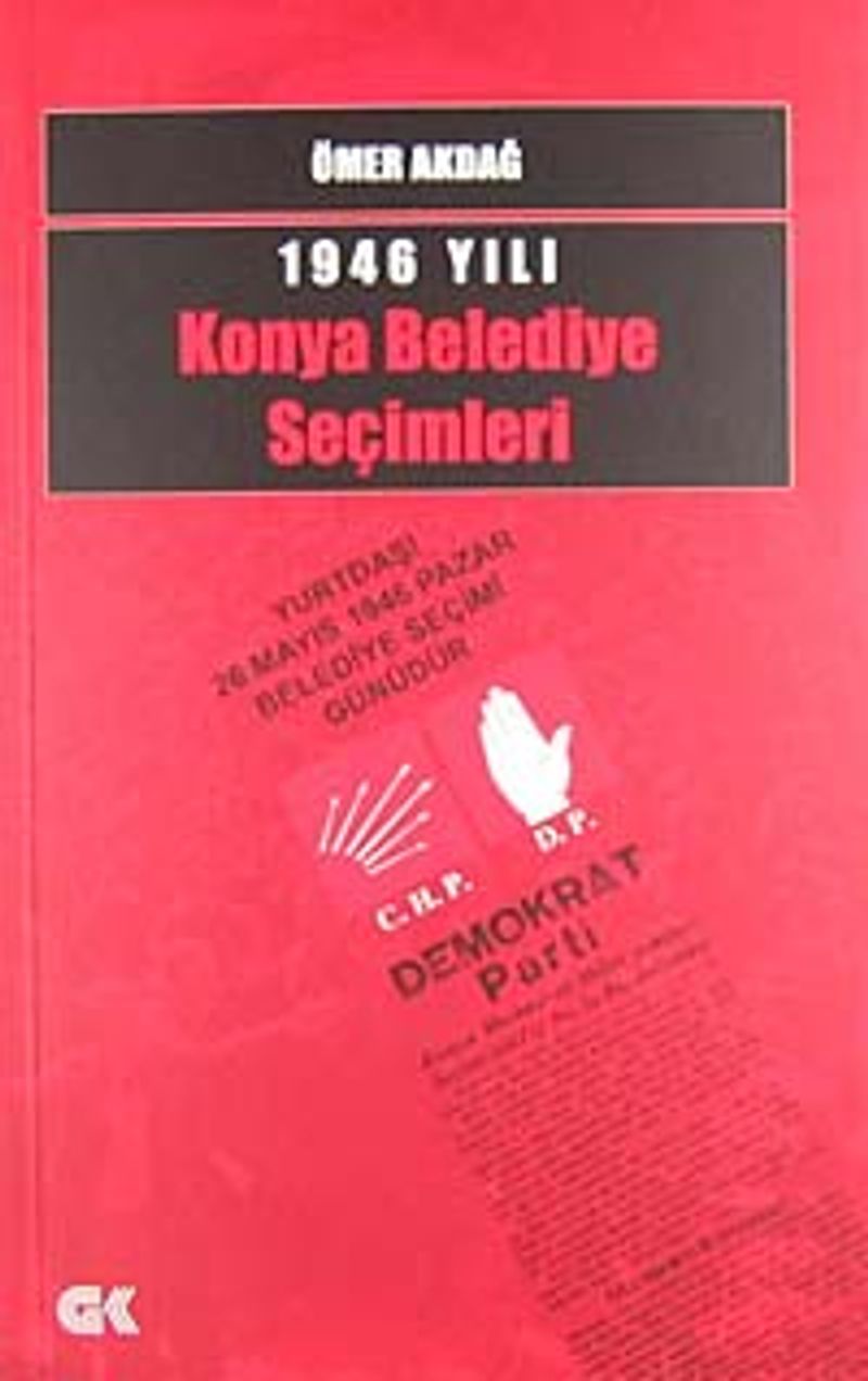 1946 Yılı Konya Belediye Seçimleri kitap kapağı