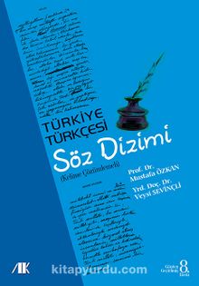 Türkiye Türkçesi Söz Dizimi kitap kapağı