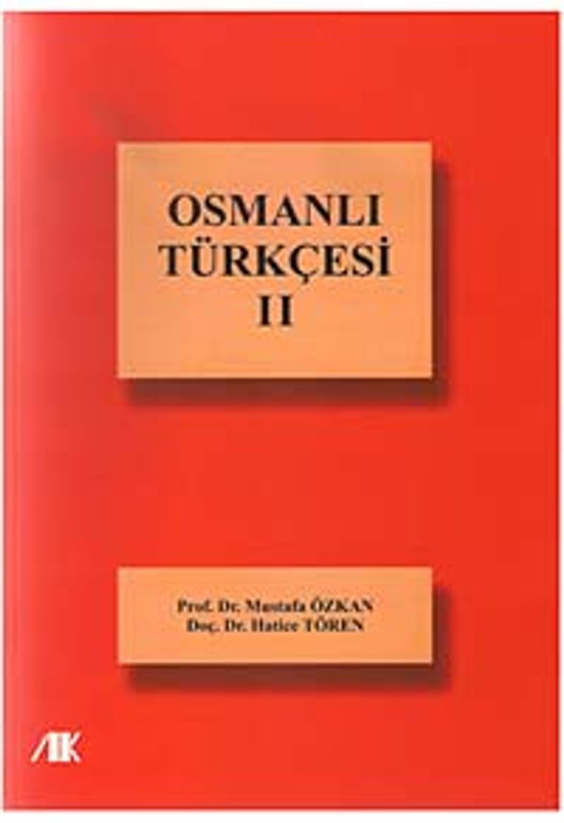 Osmanlı Türkçesi-2 kitap kapağı