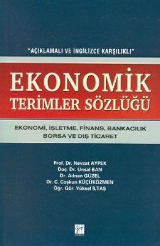 Ekonomik Terimler Sözlüğü kitap kapağı