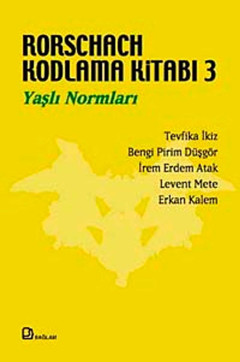 Rorschach Kodlama Kitabı 3 Yaşlı Normları kitap kapağı