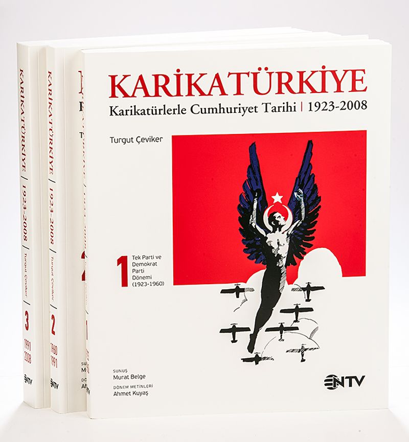 Karikatürkiye Karikatürlerle Cumhuriyet Tarihi 1923-2008 (3 Cilt) kitap kapağı