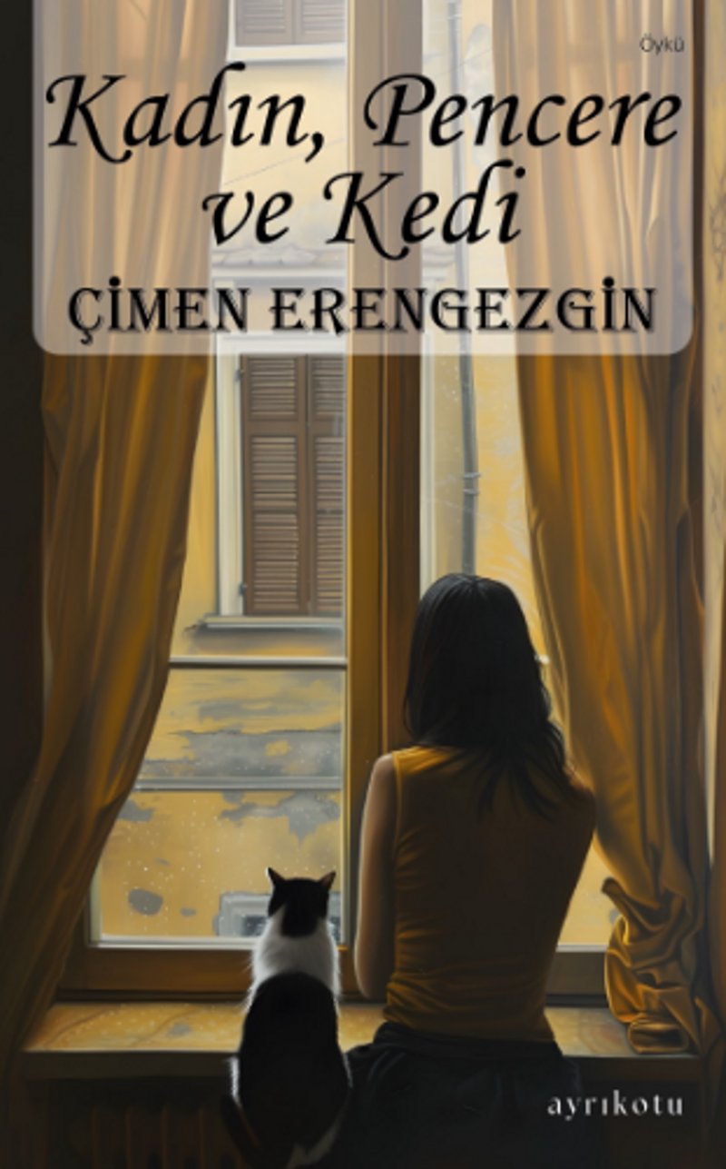 Kadın, Pencere ve Kedi kitap kapağı