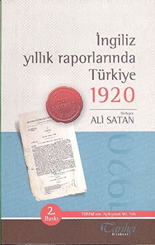 İngiliz Yıllık Raporlarında Türkiye 1920 kitap kapağı
