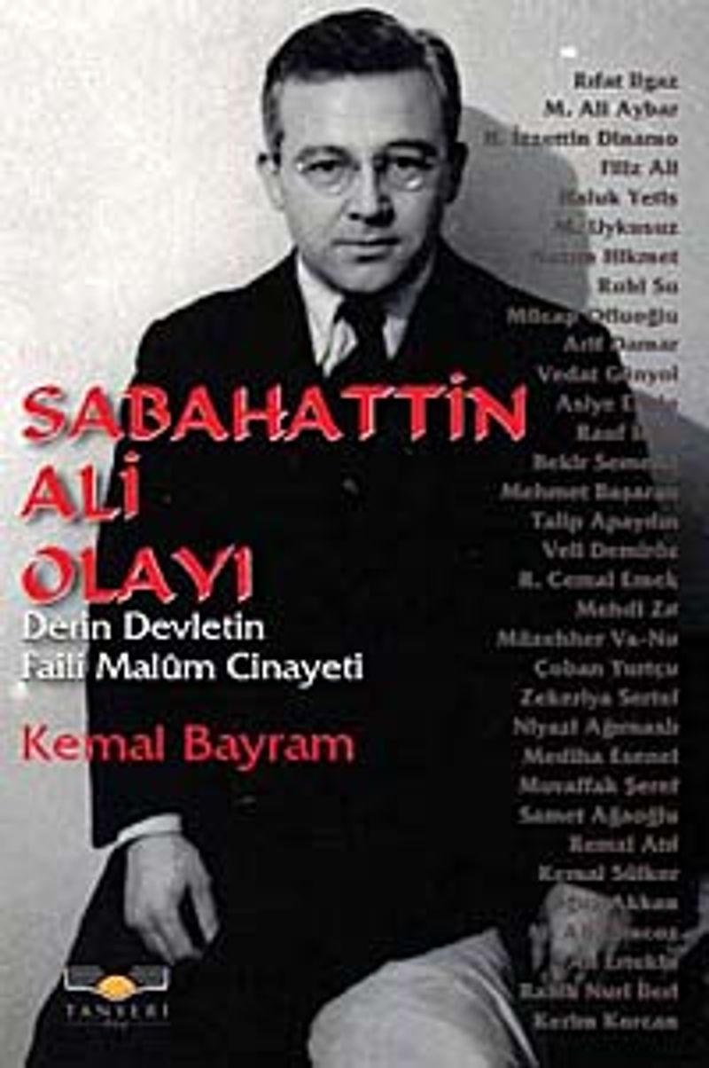 Sabahattin Ali Olayı Derin Devletin Faili Malum Cinayeti kitap kapağı