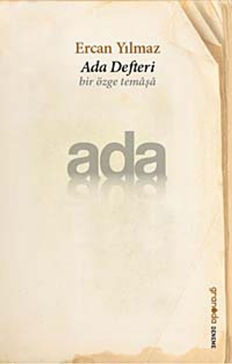 Ada Defteri Bir Özge Temaşa kitap kapağı