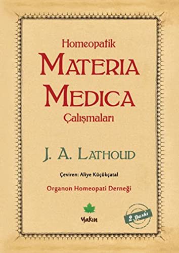 Homeopatik Materia Medica Çalışmaları kitap kapağı