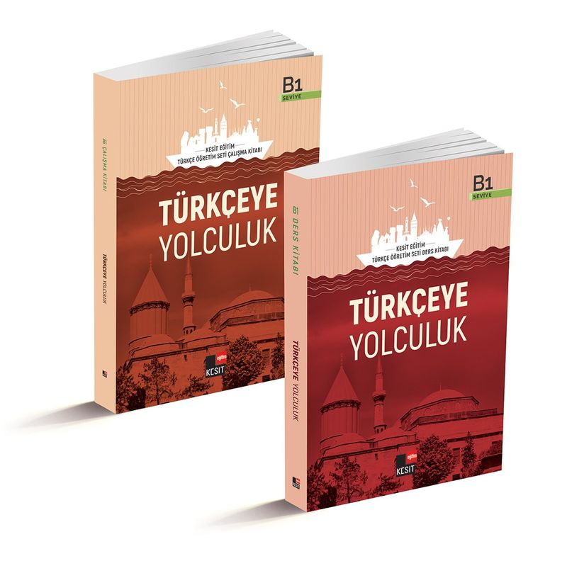 Türkçeye Yolculuk B1 Ders Kitabı / B1 Çalışma Kitabı (2 Kitap) kitap kapağı