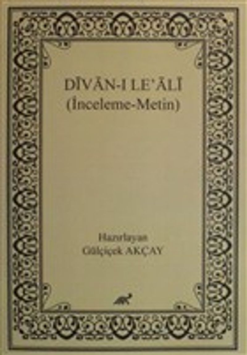 Divan-ı Le' Ali (İnceleme-Metin) kitap kapağı