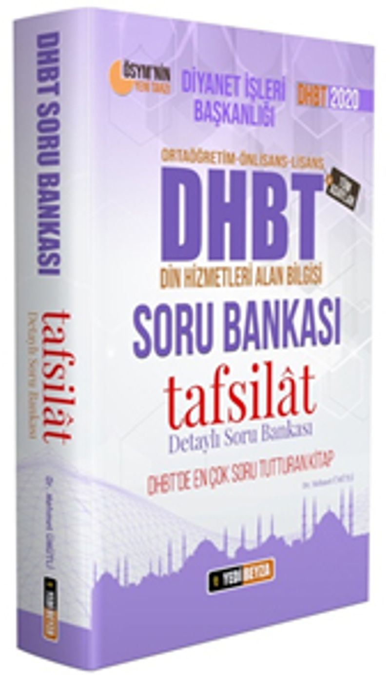 2020 DHBT Tafsilat Serisi Tüm Adaylar Soru Bankası kitap kapağı