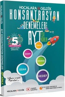 AYT Eşit Ağırlık Konsantrasyon 5'li Denemeleri kitap kapağı