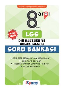 Yeni Nesil LGS Din Kültürü ve Ahlak Bilgisi Soru Bankası (2019 Yeni Müfredat) kitap kapağı