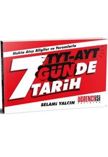 TYT-AYT 7 Günde Tarih kitap kapağı