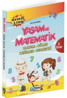 İlkokul 2. Sınıf 2. Kitap Çarpma Bölme Kesirler Geometri Yaşam ve Matematik kitap kapağı