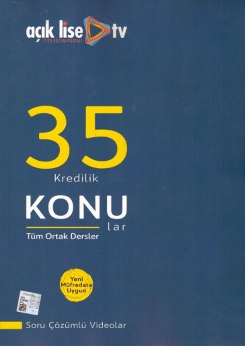35 Kredilik Konular - Ortak Dersler kitap kapağı