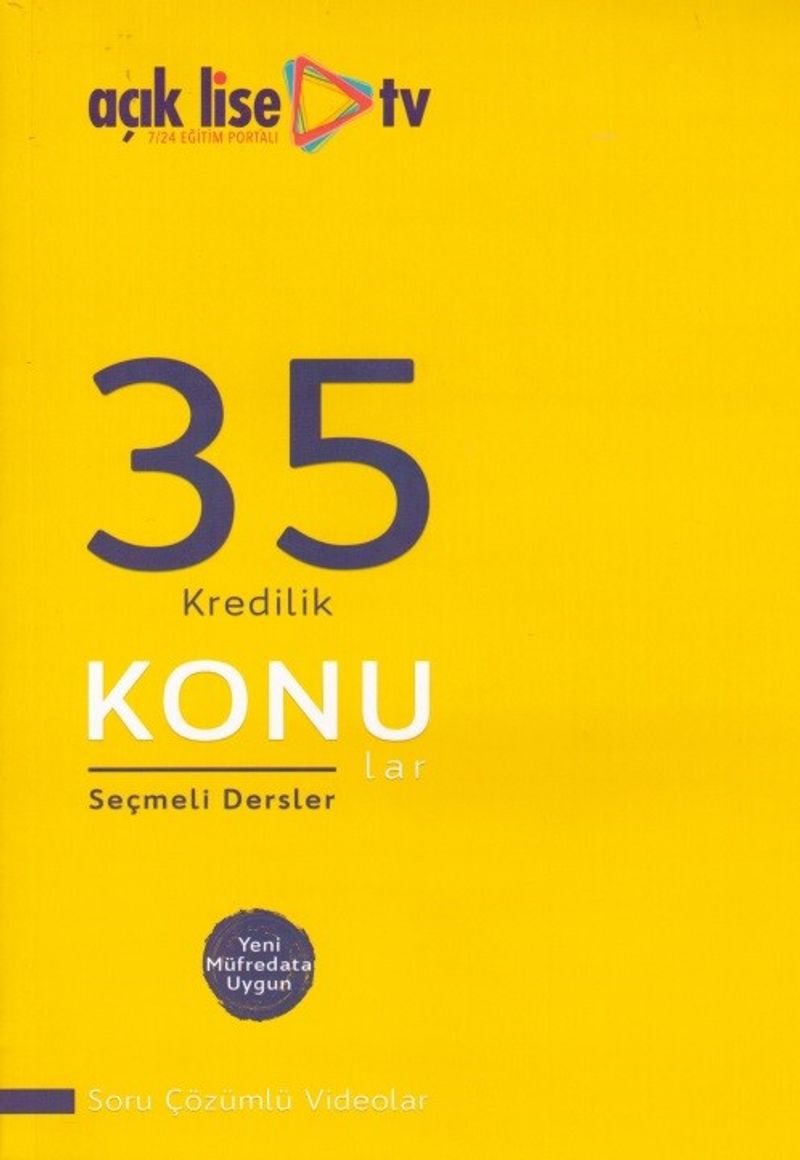 35 Kredilik Konular Seçmeli Dersler kitap kapağı
