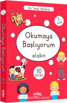 1. Sınıf Okumaya Başlıyorum (10 Kitaplık Set - ELAKİN) kitap kapağı